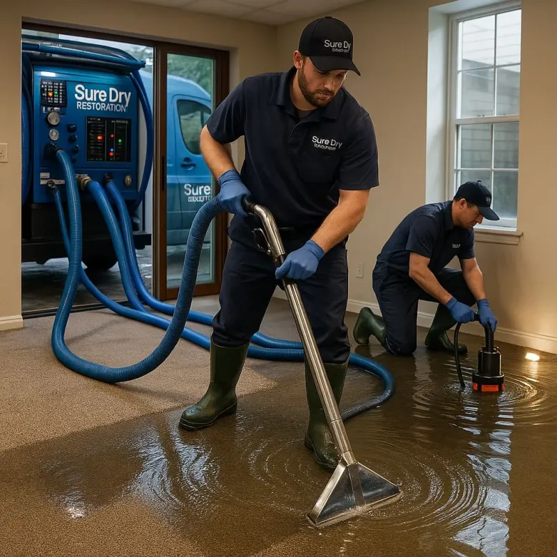 Water Extraction and Removal process in Fowler, MI